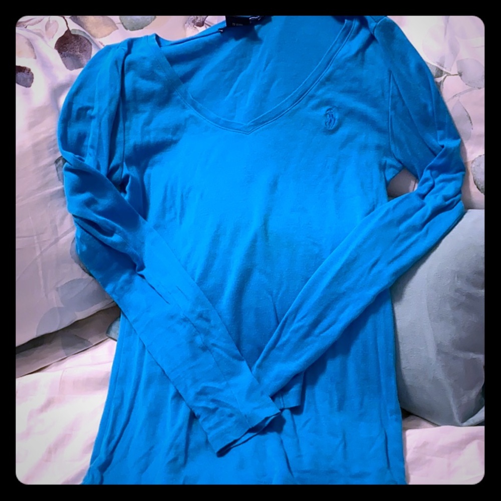 Polo sport blue long sleeve shirt